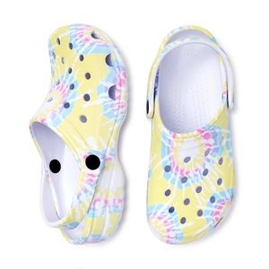 Time and Tru Size 7 Walmart Rainbow Tie Dye Clogs Crocs